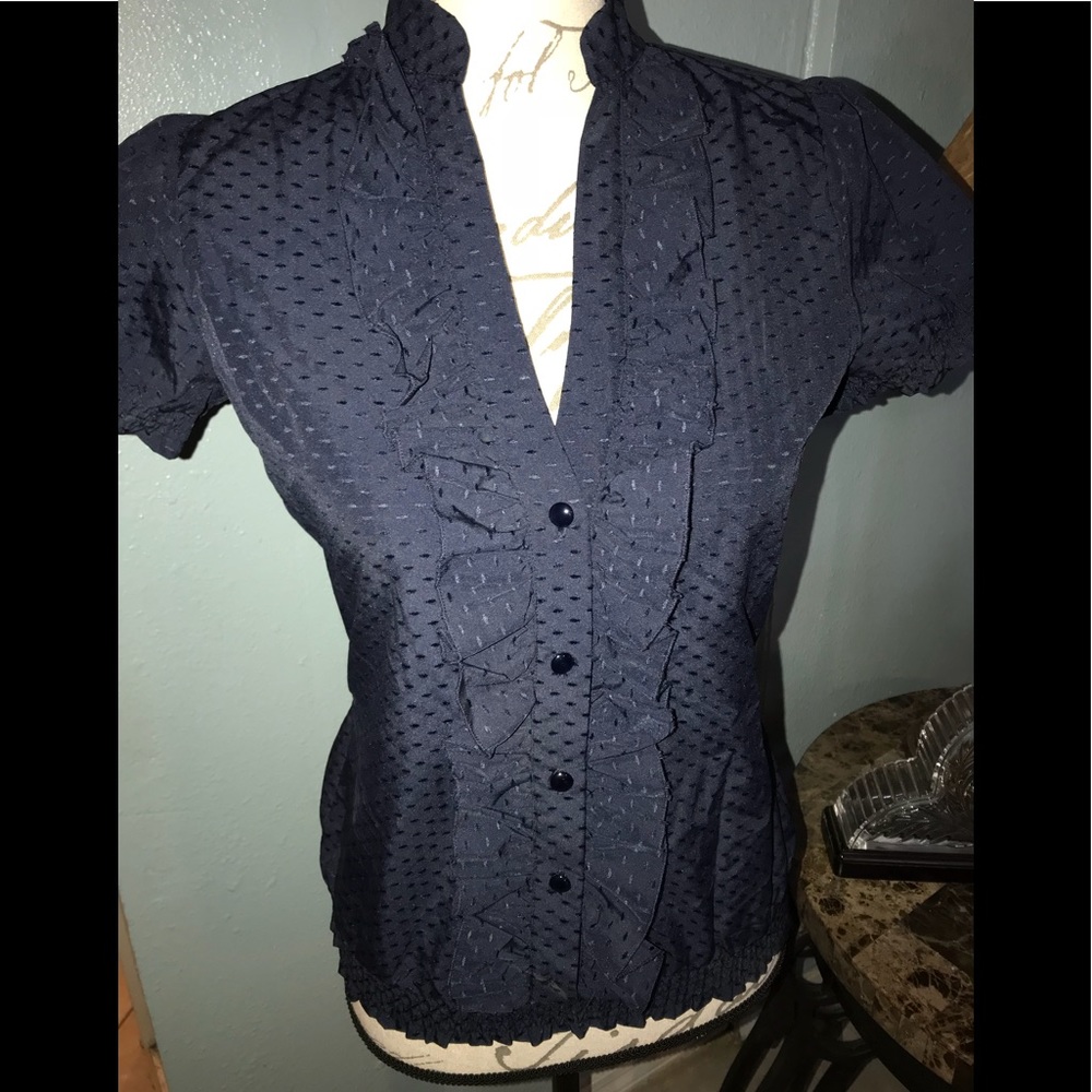 Charlotte Russe dark blue top blouse